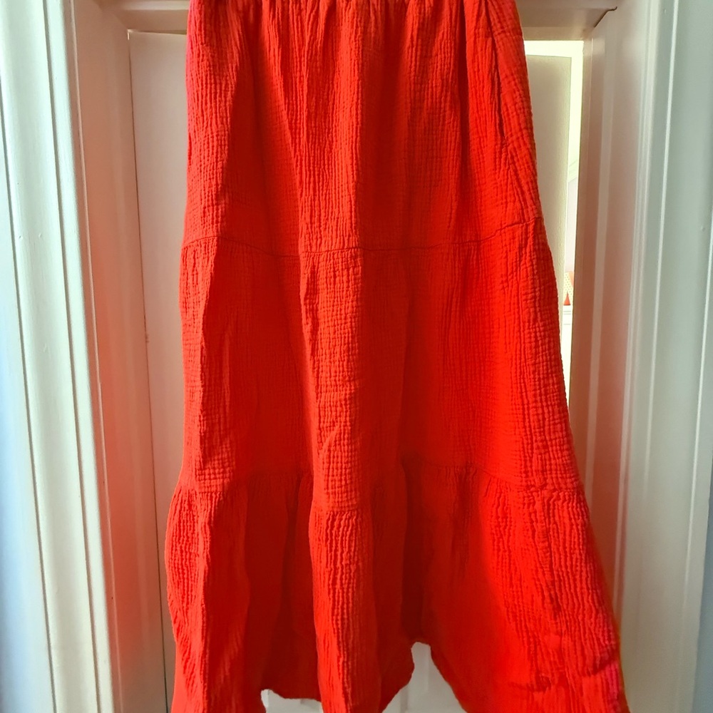 Rachel Zoe Bright Red A-Line Skirt
